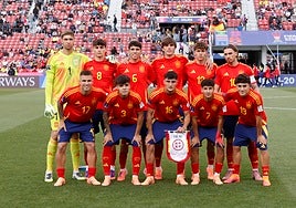 El once de España frente a Brasil.
