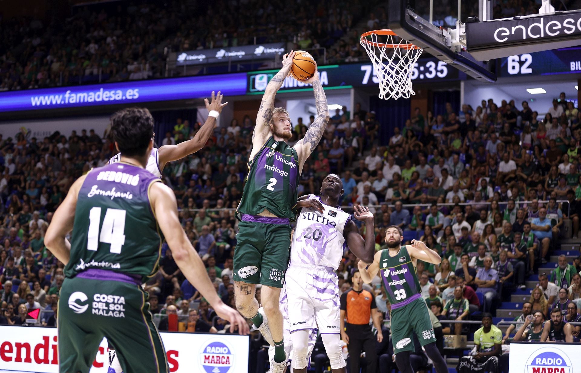 El Unicaja - Surne Bilbao, en imágenes