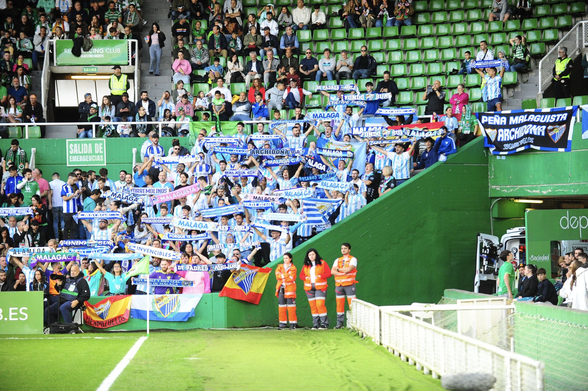 El Racing- Málaga, en imágenes