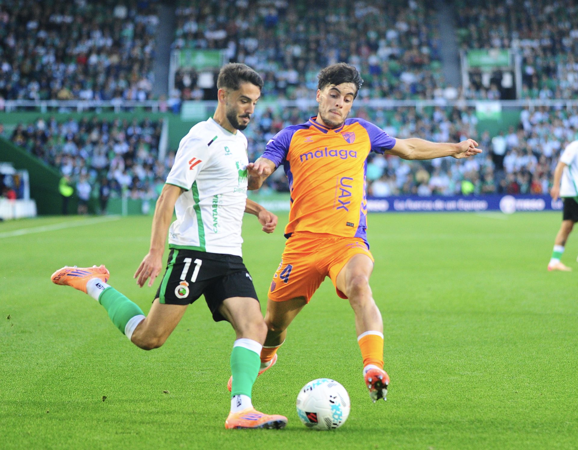 El Racing- Málaga, en imágenes