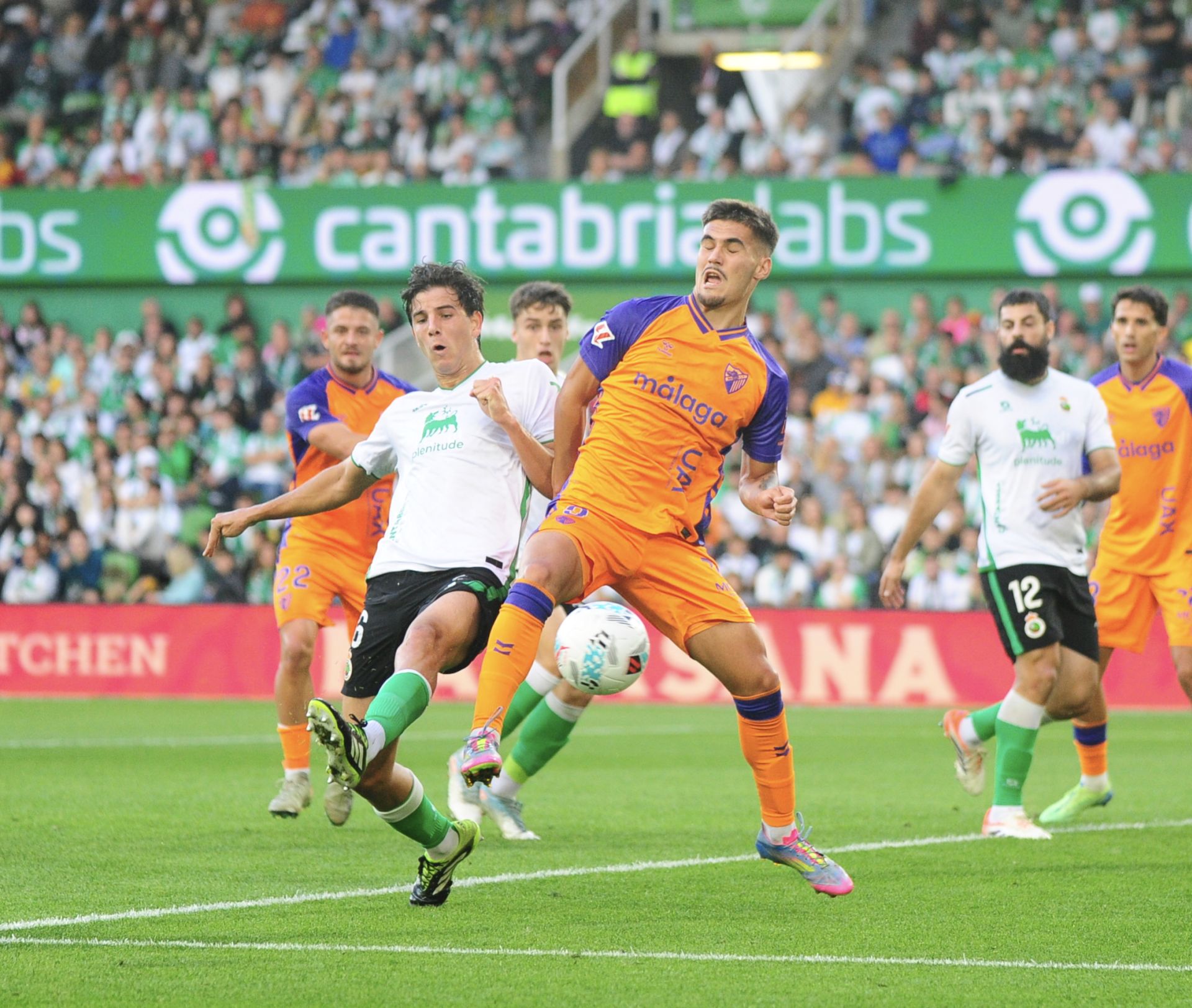 El Racing- Málaga, en imágenes