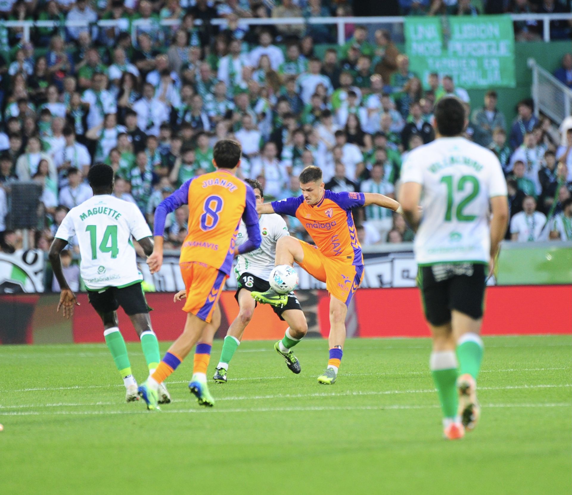 El Racing- Málaga, en imágenes