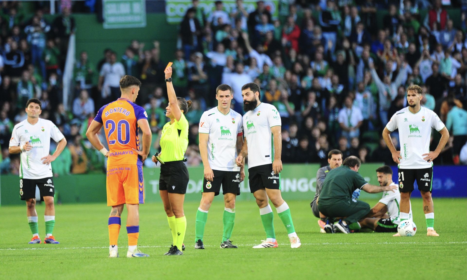 El Racing- Málaga, en imágenes