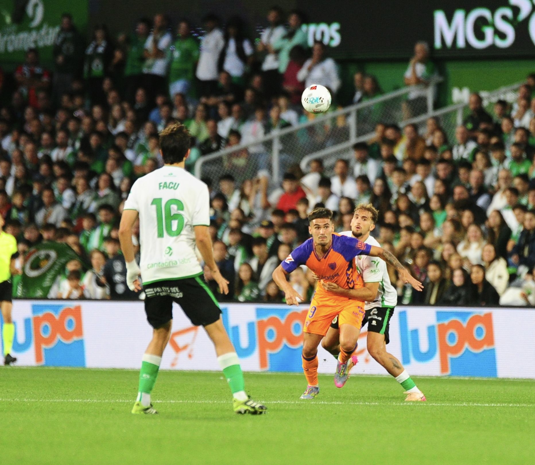 El Racing- Málaga, en imágenes