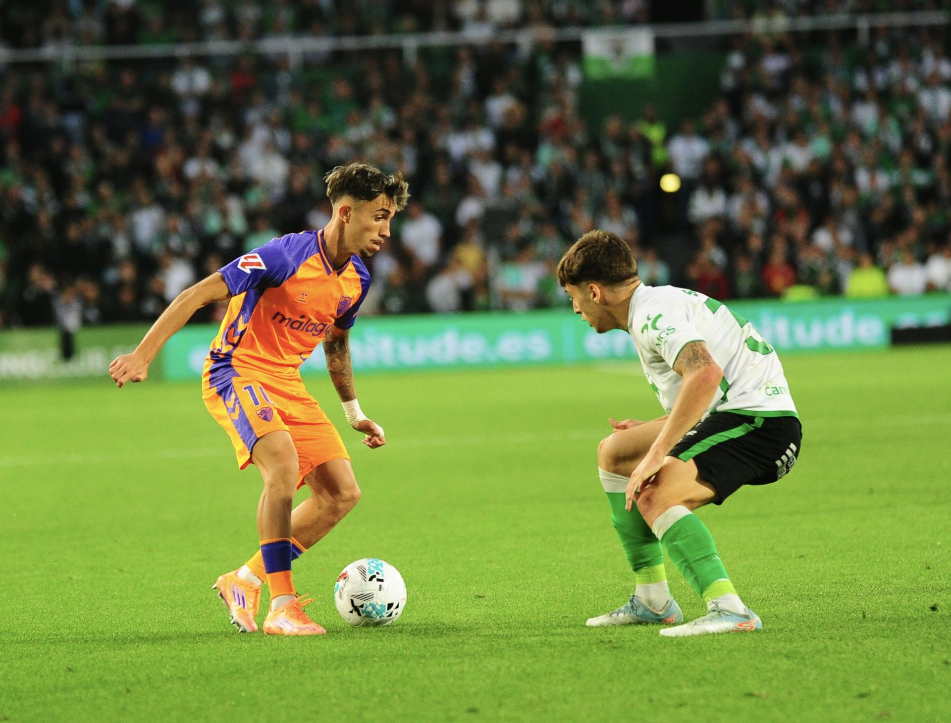 El Racing- Málaga, en imágenes