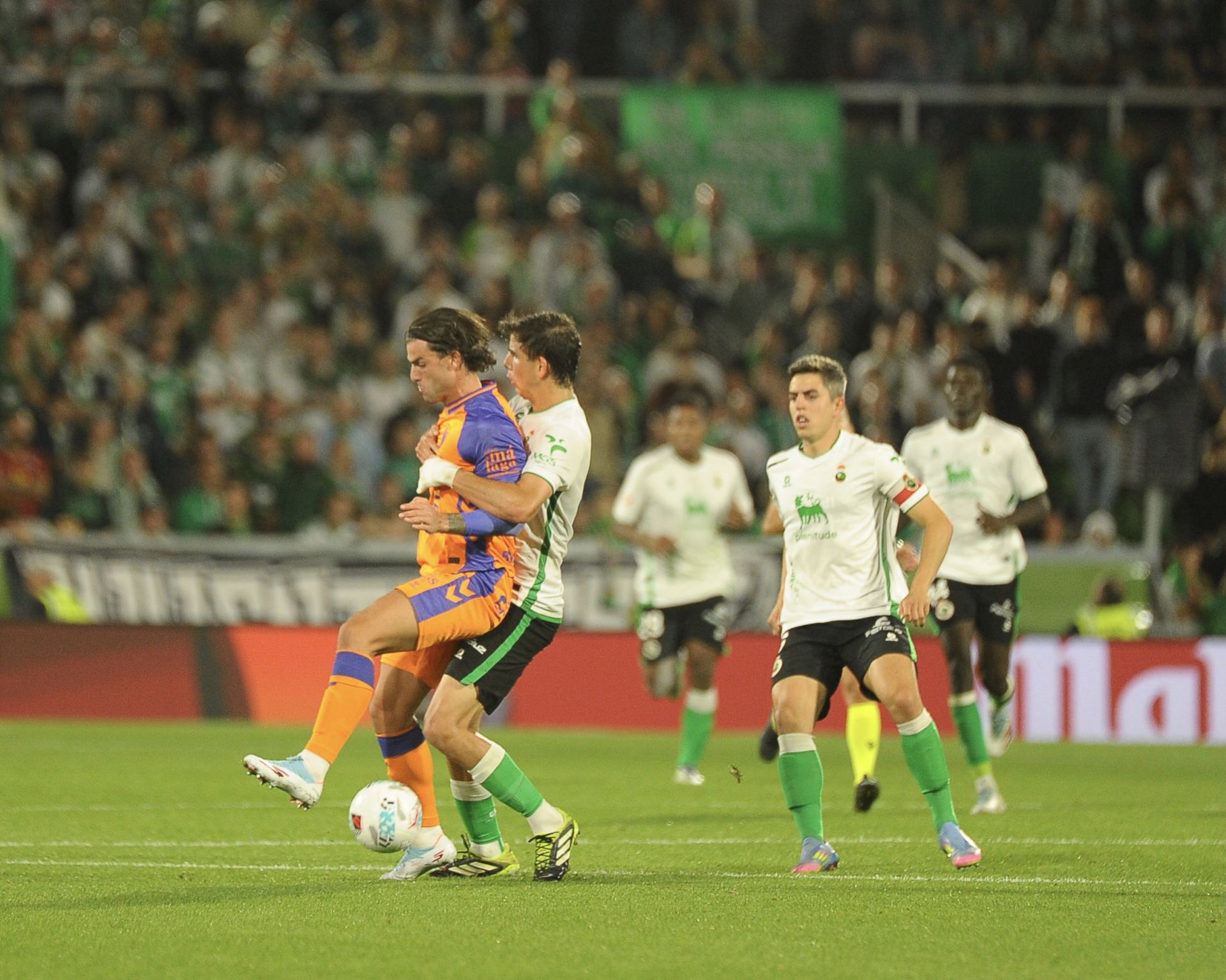 El Racing- Málaga, en imágenes