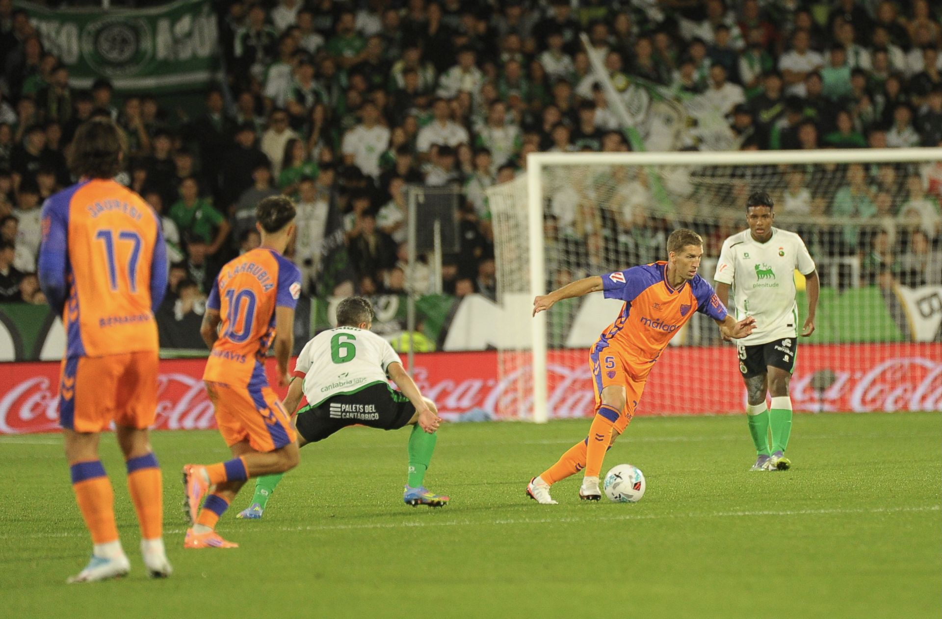 El Racing- Málaga, en imágenes