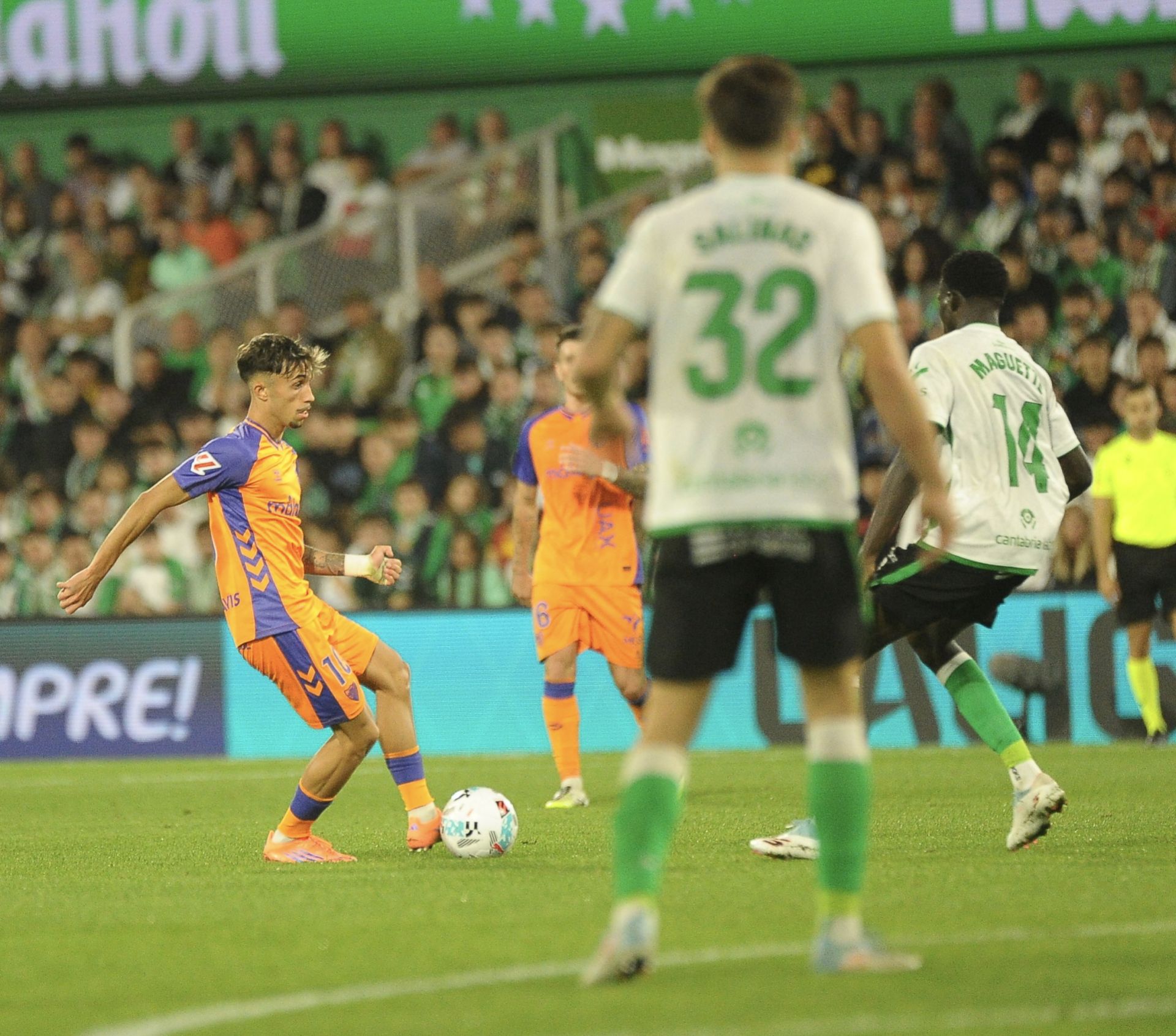 El Racing- Málaga, en imágenes