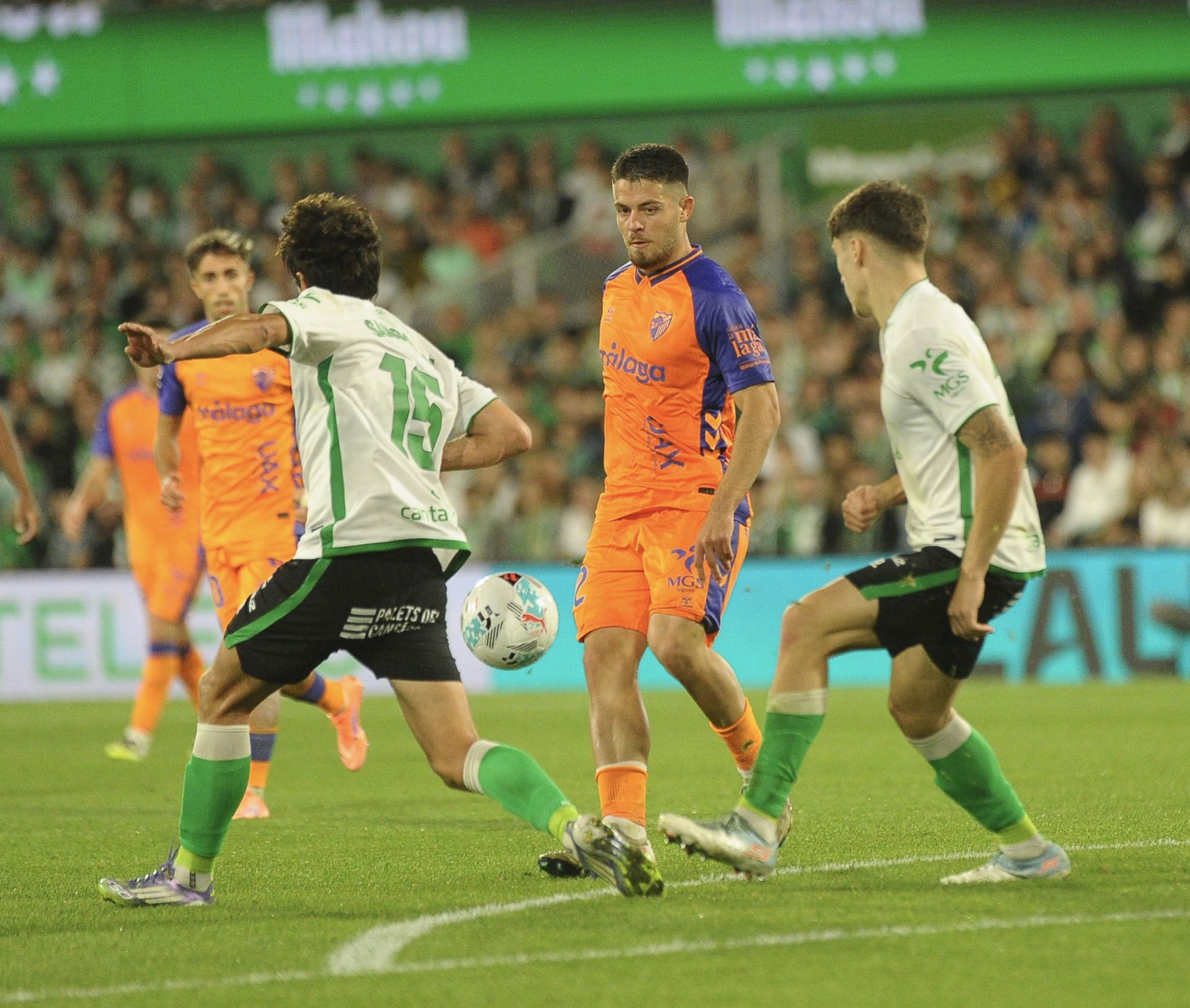 El Racing- Málaga, en imágenes