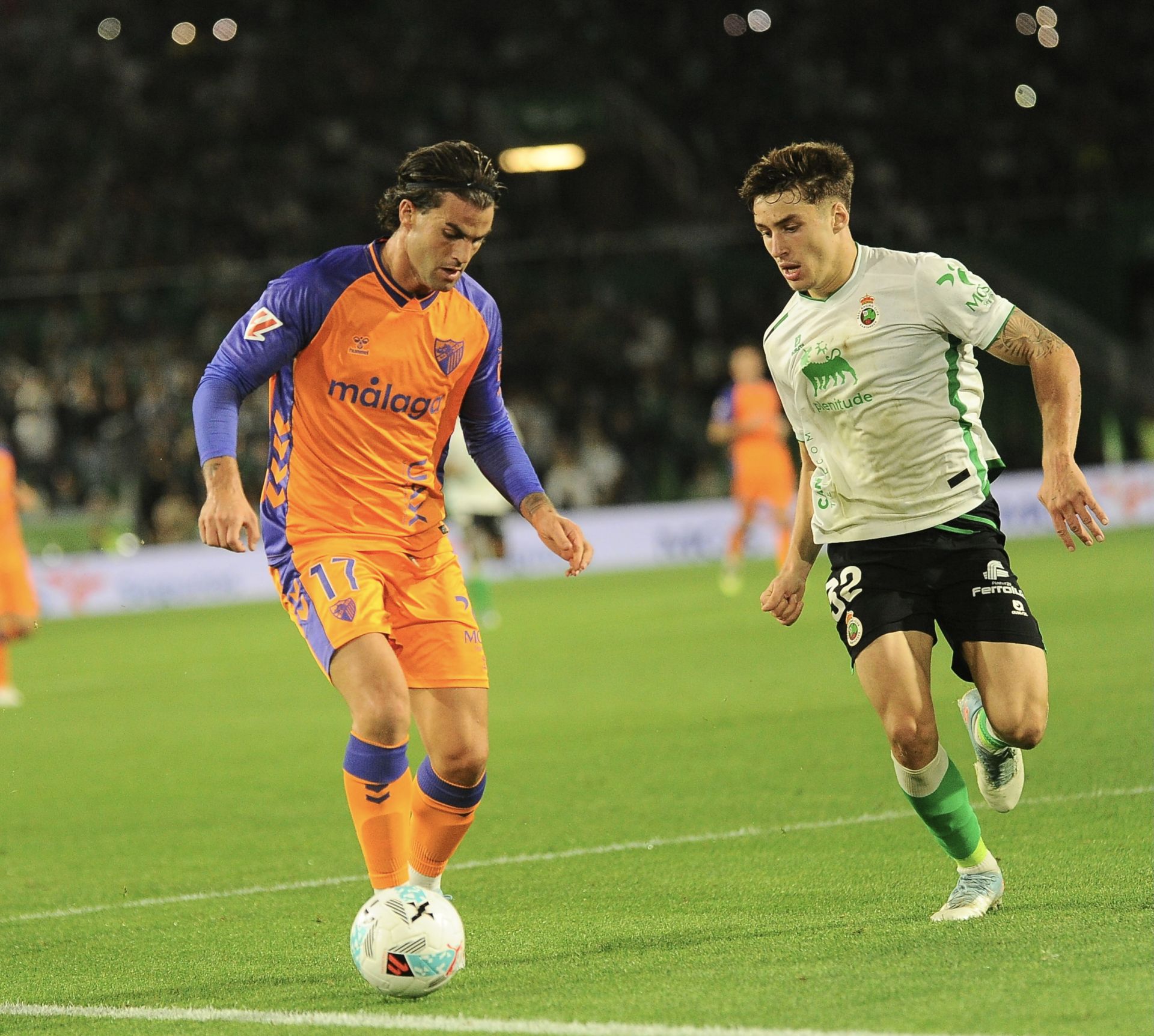 El Racing- Málaga, en imágenes