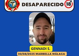 Buscan a un joven de 25 años al que se perdió el rastro a finales de agosto en Marbella