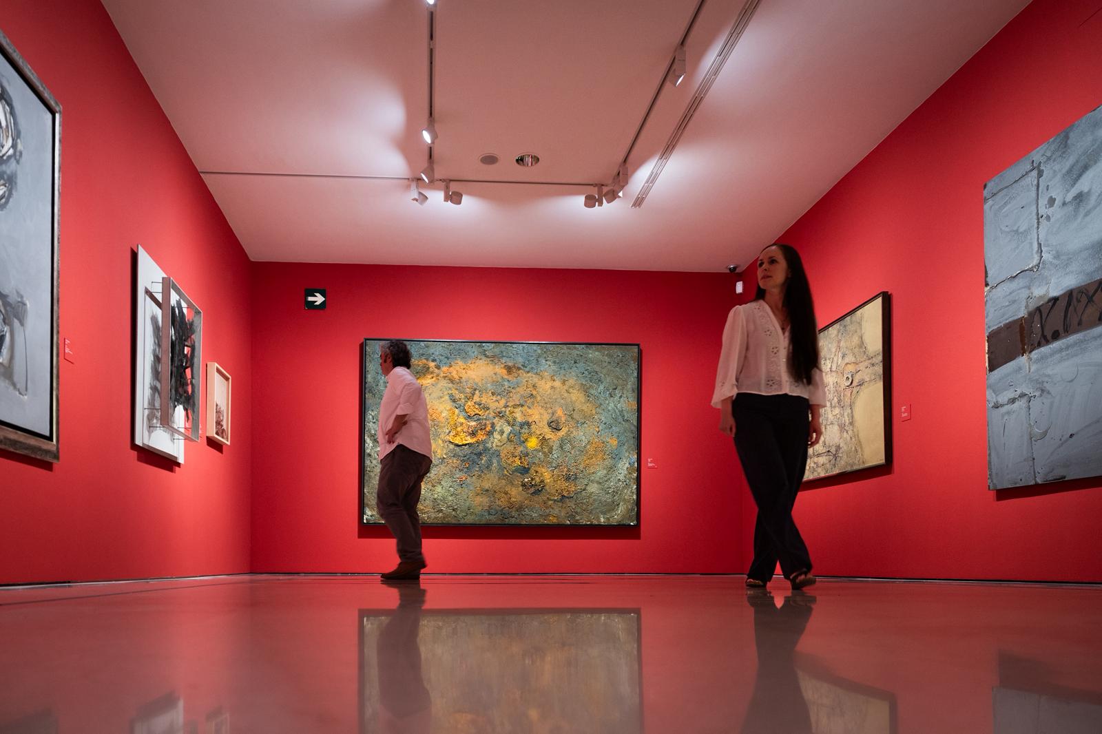 La exposición &#039;Telúricos y primitivos. De la Escuela de Vallecas a Miquel Barceló&#039;, en imágenes