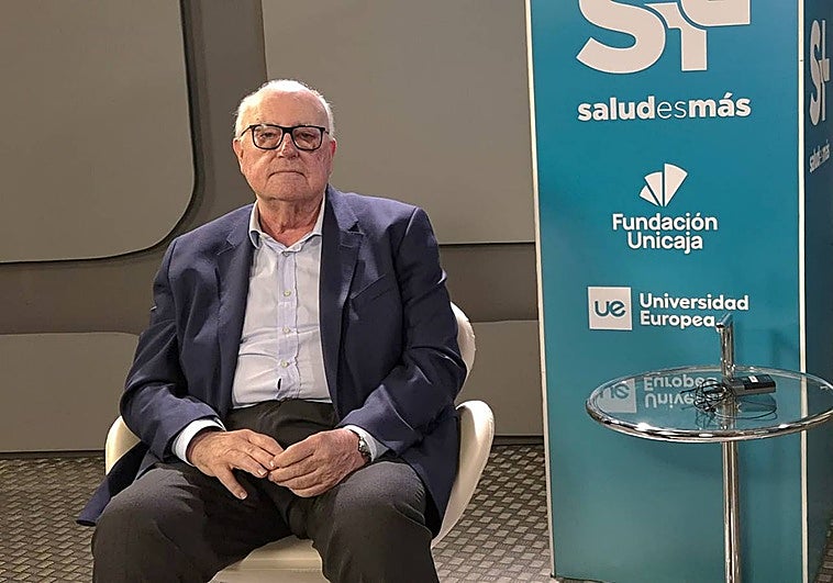 Ángel Cilveti, en un momento de la entrevista