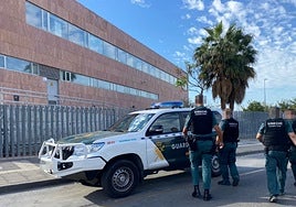 Efectivos de la USECIC desplegados este miércoles para reforzar la seguridad en los juzgados.