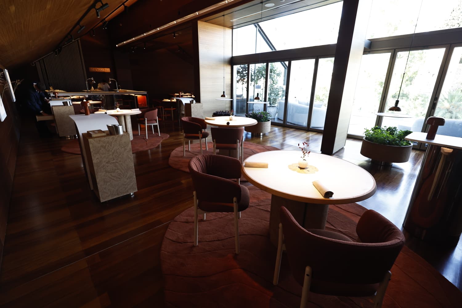 Aspecto interior del nuevo restaurante en el Museo de Málaga.