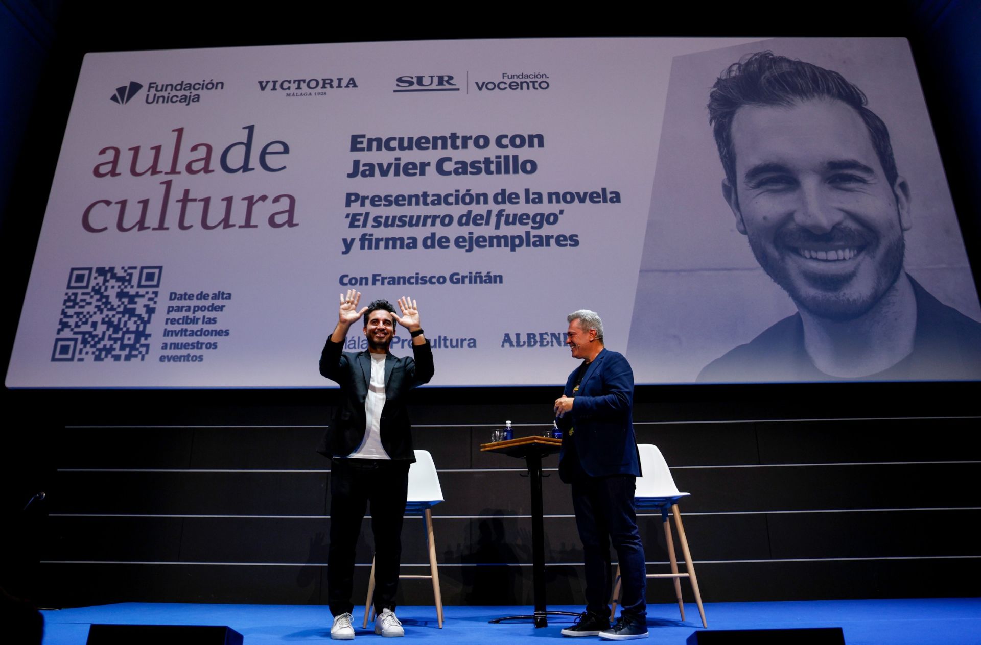 Presentación de &#039;El susurro del fuego&#039; con Javier Castillo en el Aula de Cultura de SUR