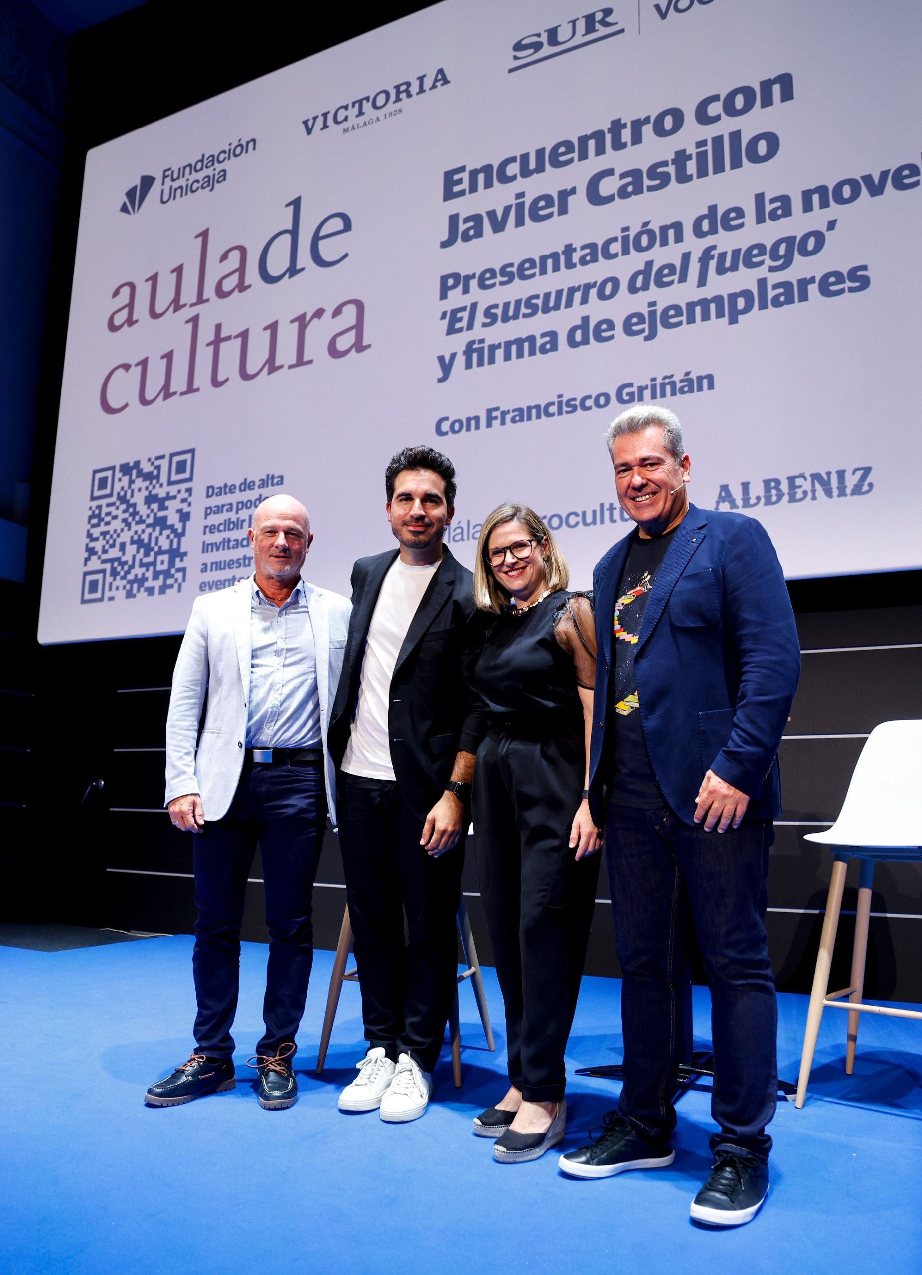 Presentación de &#039;El susurro del fuego&#039; con Javier Castillo en el Aula de Cultura de SUR