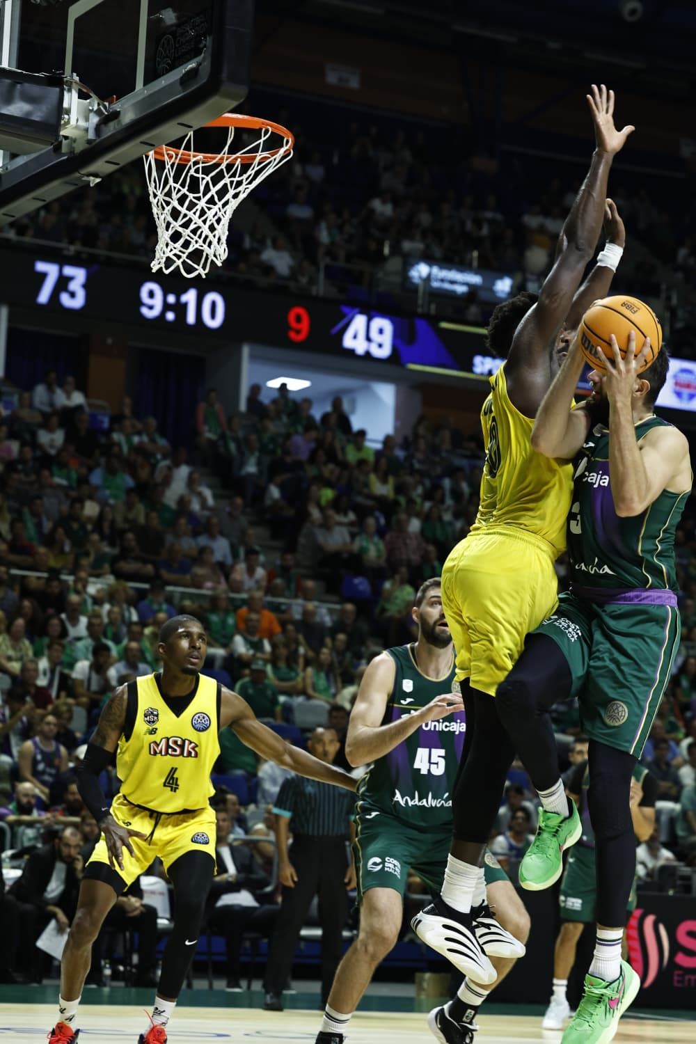 El Unicaja-Mersin de BCL, en imágenes