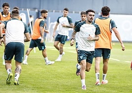 Joaquín, en una sesión de entrenamiento esta semana.