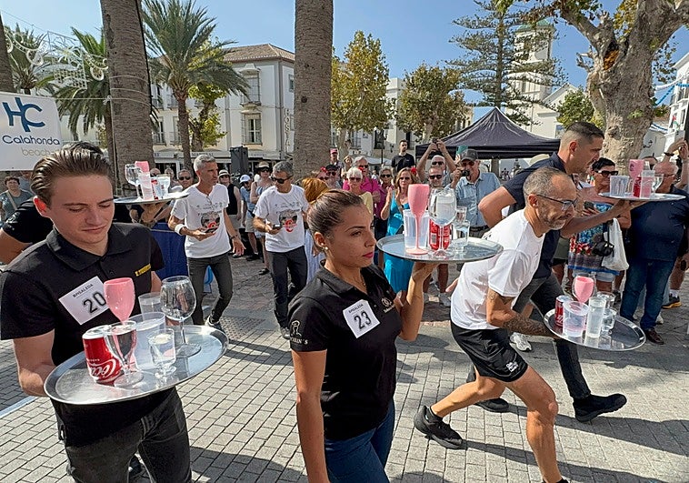 Imagen de varios de los participantes en las pruebas disputadas este jueves en Nerja.