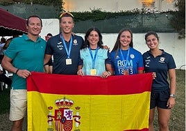Tres medallas malagueñas en el Europeo de remo de mar