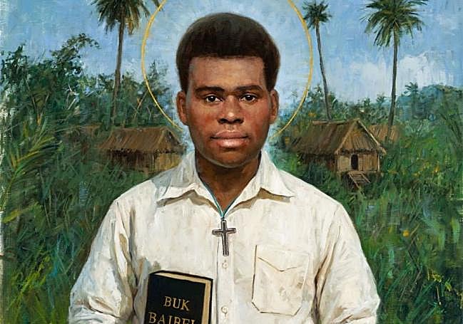 Retrato de Berzosa de quien el 19 será nuevo santo, Peter To Rot, que presidirá el acto en la plaza de San Pedro