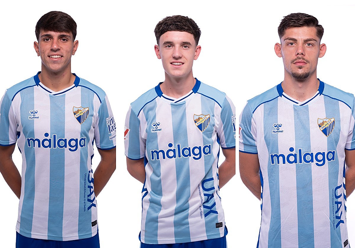 Izan Merino, Aarón Ochoa y Javi Montero.