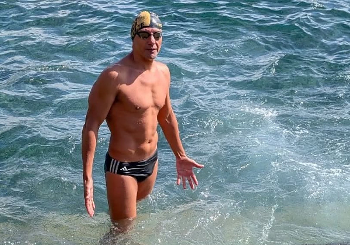 Christian Jongeneel, ayer durante los entrenamientos en Tenerife.