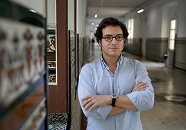 Figaredo, en los pasillos de La Térmica, antes de la entrevista con este periódico.