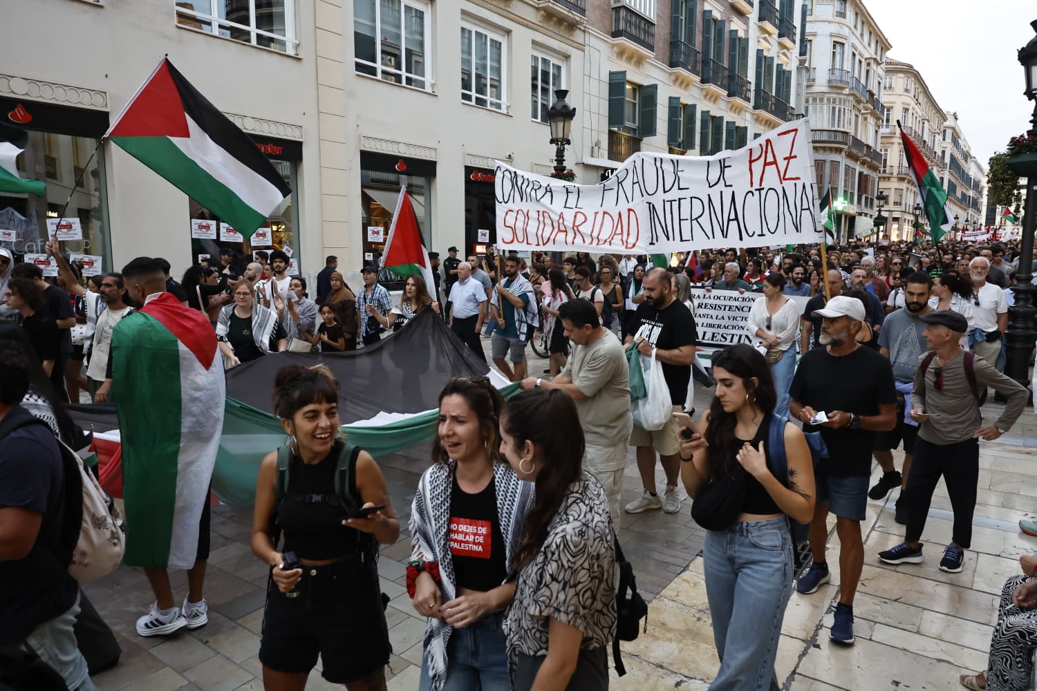 Manifestación por Palestina en Málaga