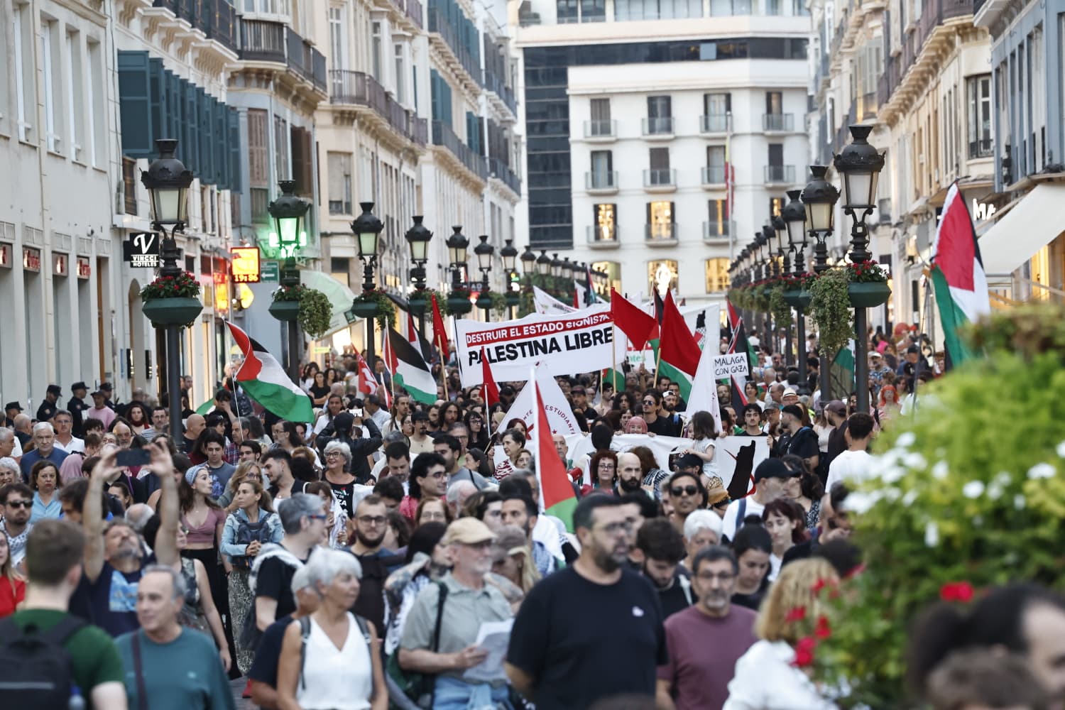 Manifestación por Palestina en Málaga