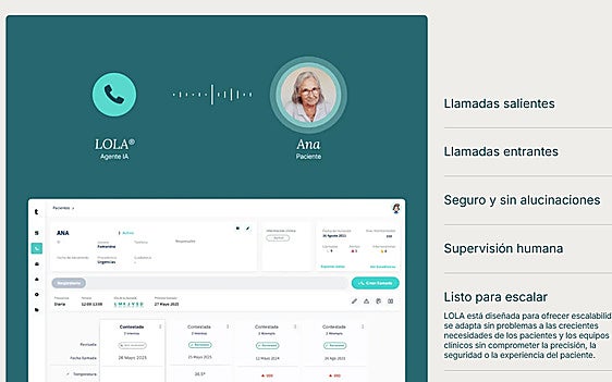 Una médica de familia atiende a una paciente de forma telemática.