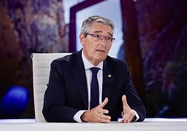 El presidente de la Diputación, Francisco Salado, en 'La Alameda'.