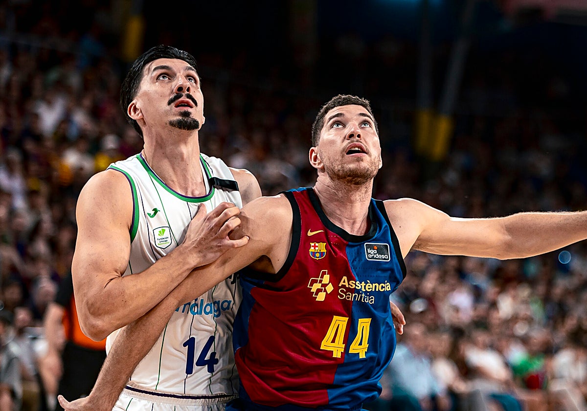 Djedovic y Joel Parra, en los 'play-off' de la Liga Endesa de la pasada temporada.