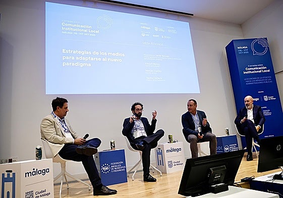 Javier Gómez, Joaquín Manso, Manolo Castillo y Nacho Cardero, este viernes durante el debate.