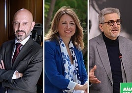 Javier Salas, Patricia Navarro y Josele Aguilar.