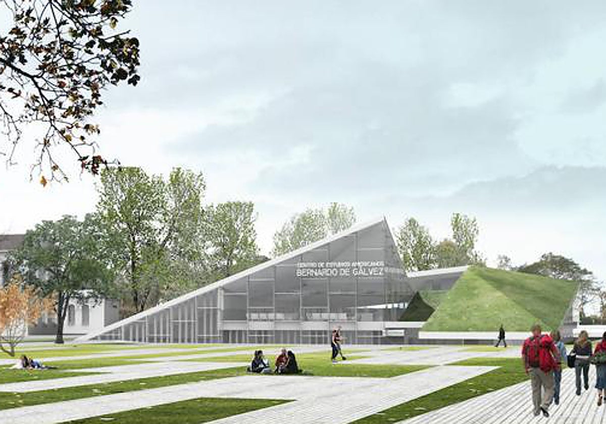 Proyecto del Centro de Estudios Americanos Bernardo de Gálvez en La Térmica, al que Diputación ha renunciado.