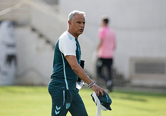Sergio Pellicer, en el entrenamiento de este viernes.