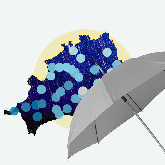 El mapa de las precipitaciones en Málaga: estos son los lugares en los que más llueve