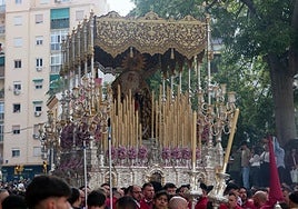 La Virgen de la Trinidad procesionará el sábado 25 de octubre en su trono del Lunes Santo.