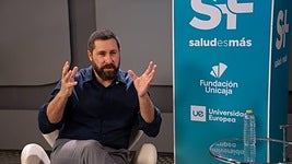 Gonzalo Pallarés, en un momento de la entrevista