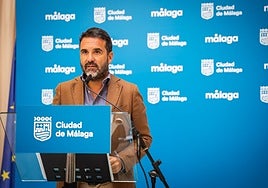 Florido, en una imagen de archivo, en una rueda de prensa en el Ayuntamiento de la capital.