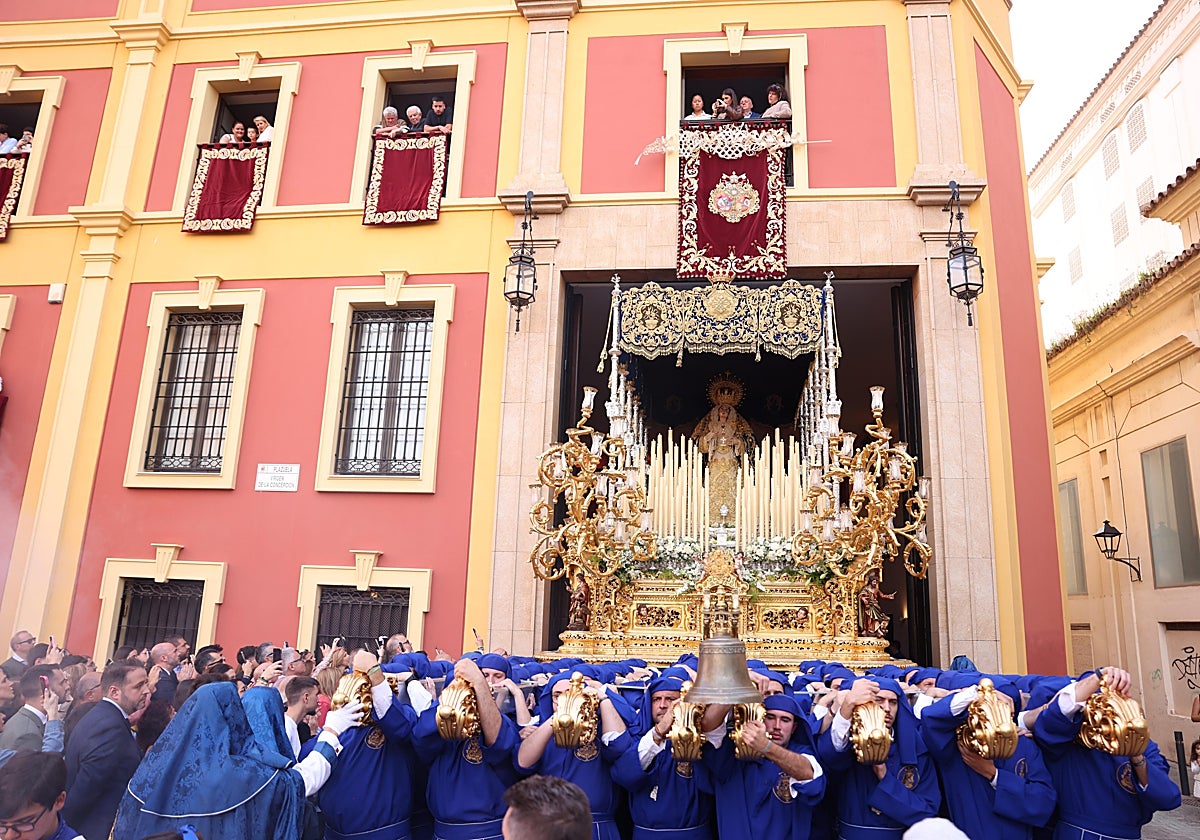 La Virgen de la Concepción, titular del Huerto, en su salida procesional.