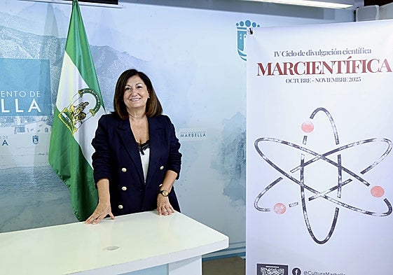 La directora general de Cultura, Carmen Díaz, ha presentado la nueva edición del ciclo de divulgación 'Marcientífica'.