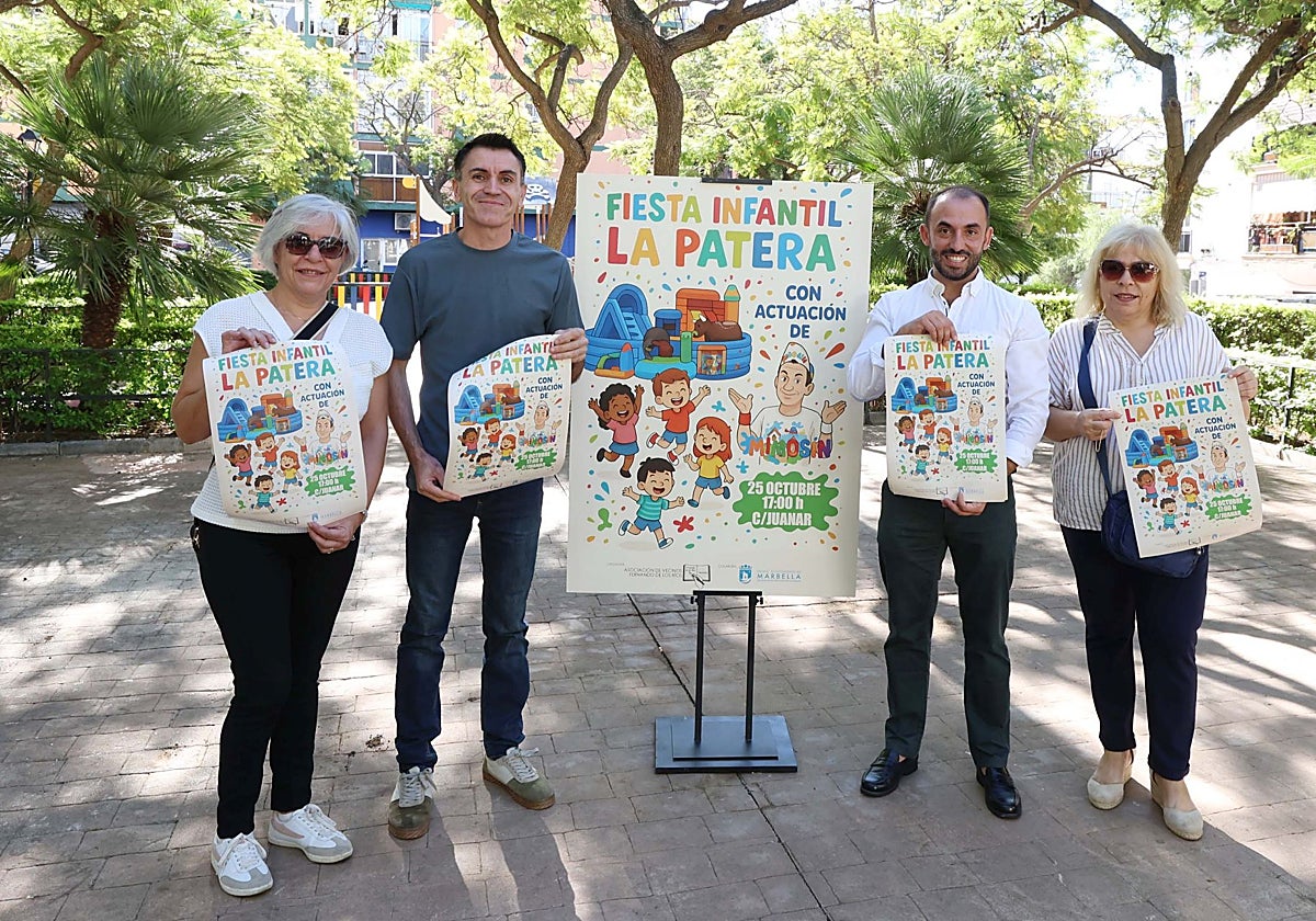 El concejal de Participación Ciudadana, Enrique Rodríguez, el artista 'Mimosín' y representantes vecinales han presentado la fiesta infantil.