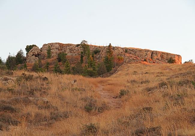 Vista del monte Tortuga tras los primeros metros de subida
