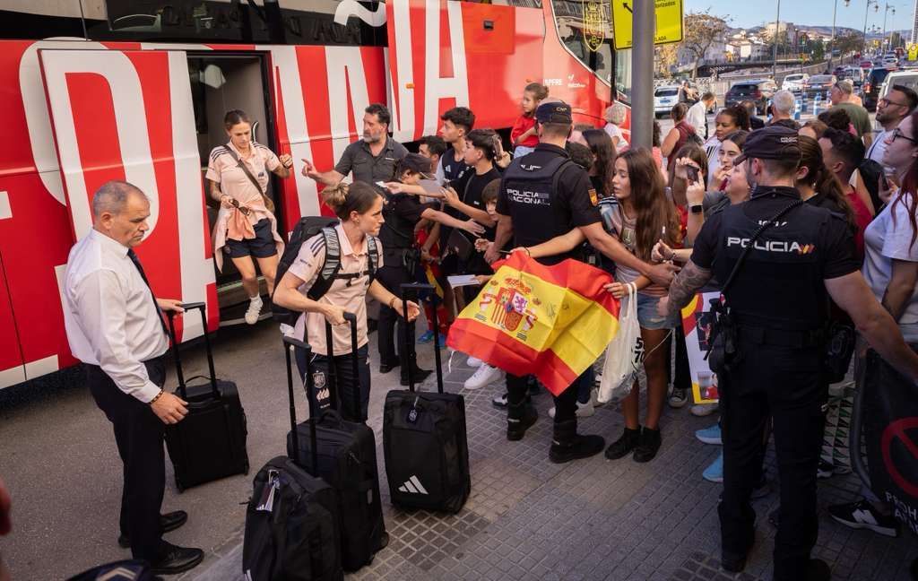 Las fotos de la selección española femenina de fútbol en Málaga