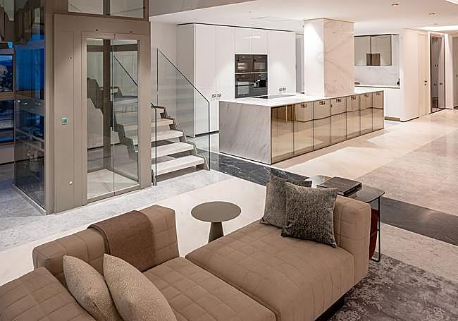 Imagen del interior de Málaga Towers, con la línea prémium de Miele.