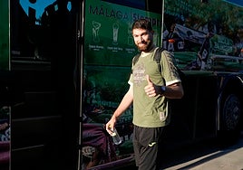 Tillie, a punto de subirse al autobús del Unicaja.