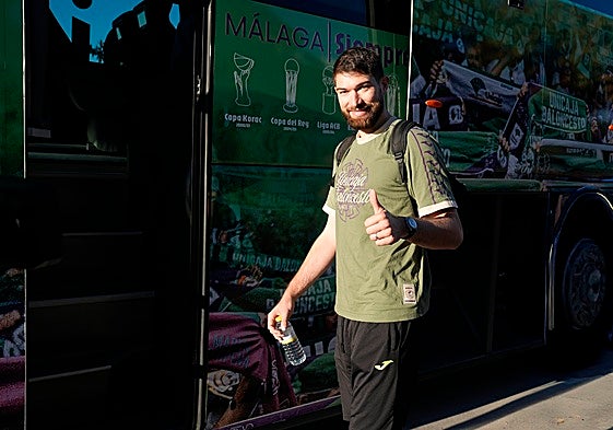 Tillie, a punto de subirse al autobús del Unicaja.